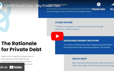 TAMIM Credit Fund – Why Private Debt